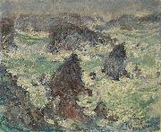 Claude Monet Tempete sur les Cotes de Belle lle oil painting on canvas